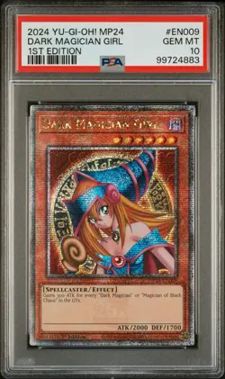 PSA 10 GEM MINT Dark Magician Girl MP24-EN009 1st Ed Yu-Gi-Oh! QCR - Image 1