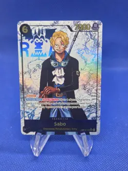 One Piece Carrying On His Will Sabo OP13-120 SEC Secret Rare Parallel NM - Image 1