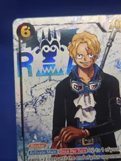 One Piece Carrying On His Will Sabo OP13-120 SEC Secret Rare Parallel NM - Image 3