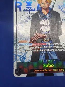 One Piece Carrying On His Will Sabo OP13-120 SEC Secret Rare Parallel NM - Image 5