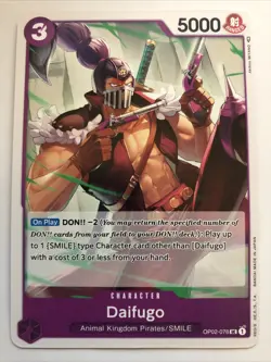 One Piece Paramount War Daifugo OP02-078 NM - Image 1