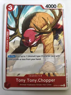 One Piece Kingdoms Of Intrigue Tony Tony.Chopper OP04-010 NM - Image 1