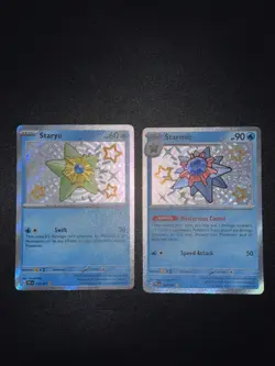 2x Lot SV Paldean Fates Staryu 118/091 Starmie 119/091 Pokemon Cards AA6 7 - Image 2