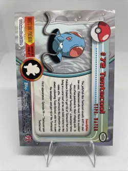 1999 Topps Pokemon TV Animation Tentacool #72 Vintage Non-Holo Card - Image 2