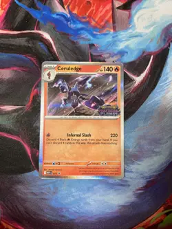 Ceruledge 014 Phantasmal Flames Stamp Promo Pre Release Near Mint Card - Image 1
