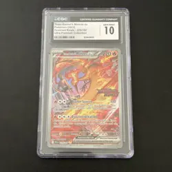 POKEMON TRADING CARD TEAM ROCKET'S MOLTRES EX 229/189 STAMPED UPC PROMO CGC 10 - Image 1