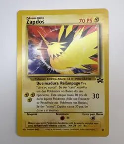 Pokemon Portuguese ZAPDOS Black Star Promo Card #23 - Image 1