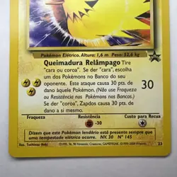 Pokemon Portuguese ZAPDOS Black Star Promo Card #23 - Image 4