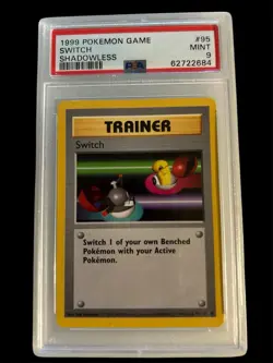 1999 Pokemon Game #95 Switch Shadowless PSA 9 MINT Card - Image 1