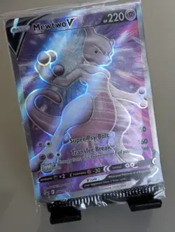 Pokemon Mewtwo V Promo Holo SWSH: Sword & Shield SWSH229 Card Fully Sealed - Image 1