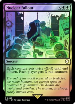 1x SURGE FOIL Nuclear Fallout - NM-Mint, English Universes Beyond: Fallout MTG M - Image 1