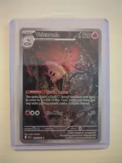 Pokemon TCG Volcarona Black Bolt 100/086 Holo Rare English Edition - Image 1