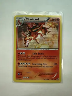 Pokemon TCG Charizard 19/113 Legendary Treasures Holo Trading Card - Image 1
