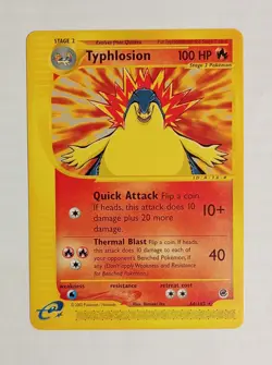 POKEMON TYPHLOSION VINTAGE RARE EXPEDITION 64/165 EXCELLENT CONDITION NON HOLO - Image 1