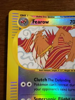 Pokemon Fearow Reverse Holo Card 11/165 Expedition Base (EXCELLENT CONDITION) - Image 2