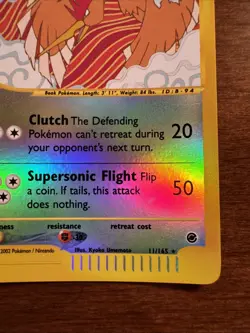 Pokemon Fearow Reverse Holo Card 11/165 Expedition Base (EXCELLENT CONDITION) - Image 4