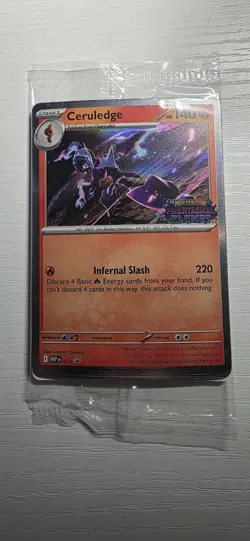 Pokemon Phantasmal Flames STAFF Promo Pack Factory Sealed - Image 1