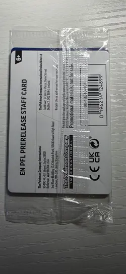 Pokemon Phantasmal Flames STAFF Promo Pack Factory Sealed - Image 2