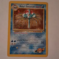 Pokemon Misty's Tentacruel Gym Challenge 10/132 Holo Rare 70HP English TCG Card - Image 1
