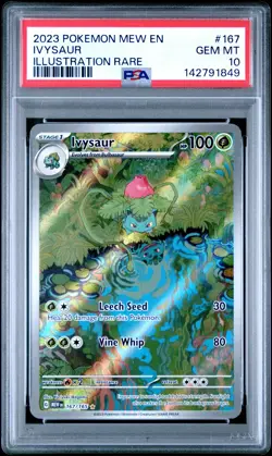 2023 Pokemon 151 Ivysaur Illustration Rare PSA 10 #167 IR Scarlet Violet - Image 1