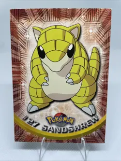 1999 TOPPS POKEMON TV ANIMATION SANDSHREW #27 - Image 1