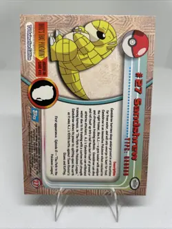 1999 TOPPS POKEMON TV ANIMATION SANDSHREW #27 - Image 2