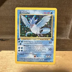 Pokemon Articuno Fossil 2/62 Holo Rare 1st Edition 70 HP Wizards 1999 English - Image 1