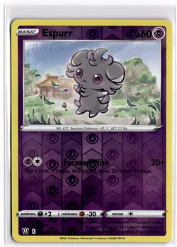 Pokemon TCG Espurr 060/163 Swsh05: Battle Styles Reverse Holo - Image 1