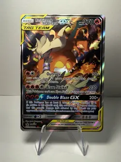 Pokemon TCG - Reshiram & Charizard GX SM201 Sun & Moon Promo Ultra Rare - Image 1