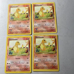 Lot Of 3x 1999 Pokemon TCG Charmander Base Set 46/102 Regular - Image 1