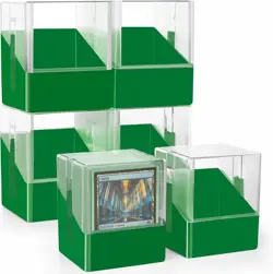 5 Deck Boxes Clear Plastic Trading Card Organiser MTG Commander Yugioh Pokemon - Image 1