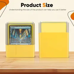 5 Deck Boxes Clear Plastic Trading Card Organiser MTG Commander Yugioh Pokemon - Image 4