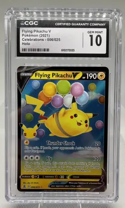 Flying Pikachu V 006/025 Celebrations NM Ultra Rare Pokemon Card - Image 1