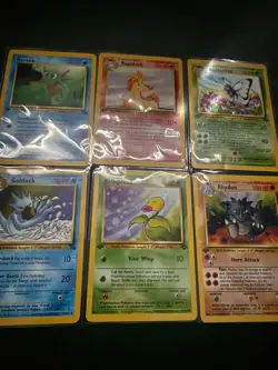 Pokemon OG First Edition 6 Card Lot LP-NM Rare Uncommon WOTC Vintage Original - Image 2