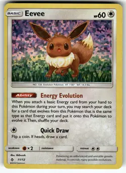 Eevee - 11/12 011/012 McDonald's Promos 2018 LP Pokemon Card TCG - Image 1