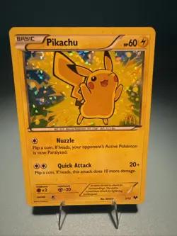 Pokemon Pikachu TCG Holo Card Promo 5/12 McDonald's MP - Image 1
