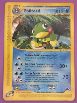 Politoed 25/144 Skyridge Regular Finish Vintage E-Reader Pokemon Card - Image 1