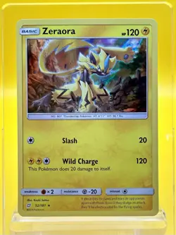⚡Zeraora 52/181 Holo Rare - Sun&Moon Team Up Pokemon Card 2019 MINT - Image 1