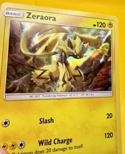 ⚡Zeraora 52/181 Holo Rare - Sun&Moon Team Up Pokemon Card 2019 MINT - Image 2