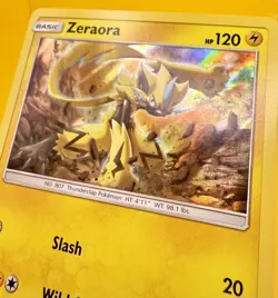 ⚡Zeraora 52/181 Holo Rare - Sun&Moon Team Up Pokemon Card 2019 MINT - Image 3