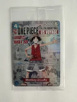 Bandai One Piece CCG Monkey.D.Luffy Promo P-055 Promotion Card English - Image 1