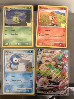 Jumbo Size Snorlax Vmax Card, Plus 3 Other Jumbo Size Pokemon 25 Anniversary - Image 1
