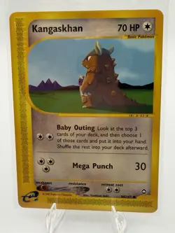Pokemon Kangaskhan 70 HP Common Aquapolis Card 088/147 Basic 2002 English - Image 1
