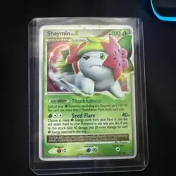 Shaymin LV.X Land Forme 126/127 Platinum Holo LP Rare Pokemon Card TCG - Image 1