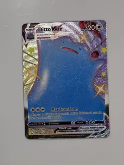 Pokemon TCG Ditto VMAX Holo Shiny Ultra Rare Card SV119/SV122 Shining Fates - Image 1
