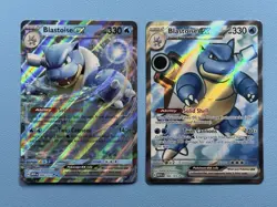 Blastoise ex 184/165 & 009/165 SV 151 Pokemon Card Set Near Mint NM - Image 1