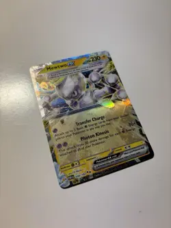 MEWTWO EX 058/182 SV04: Paradox Rift Pokemon Double Rare English Card Holo NM - Image 1