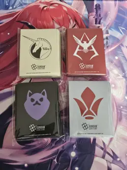 Gundam Card Game Official Matte Sleeve EX EVX04 Set 4 Designs (70 Sleeves) USA - Image 1