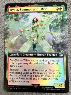 Rydia, Summoner of Mist Extended Art FOIL MTG FIN 0504 NM Final Fantasy - Image 2