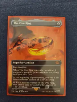MTG Magic Lord of the Rings #451 The One Ring Mythic Rare Borderless Near Mint - Image 1